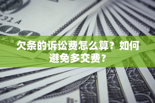 北京欠条的诉讼费怎么算？如何避免多交费？