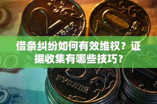 北京借条纠纷如何有效维权？证据收集有哪些技巧？